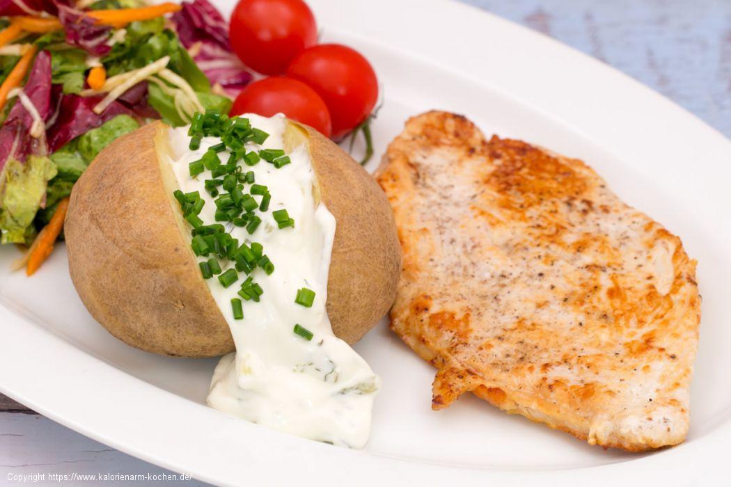 Putensteak mit Ofenkartoffel