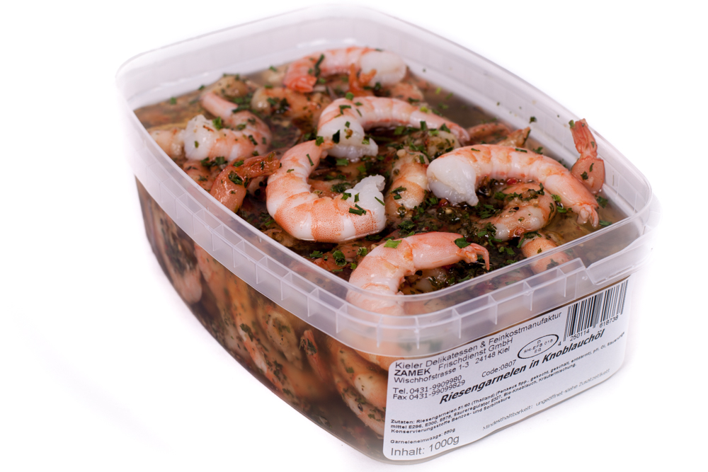 Riesengarnelen-Knoblauchoel